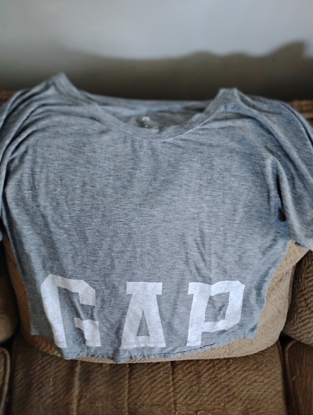 GAP Gray GapFit Breathable Crop Top T-Shirt
